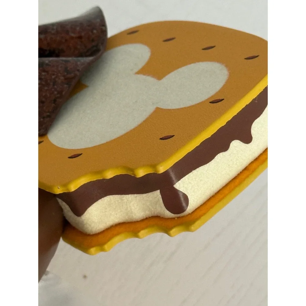 Disney Parks Disney Eats Mickey Mouse S'mores Ear Headband Brown Yellow New